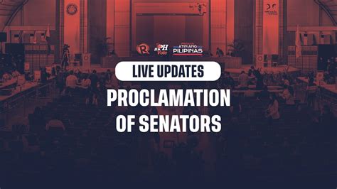 HIGHLIGHTS: Proclamation of 12 winning senators .
